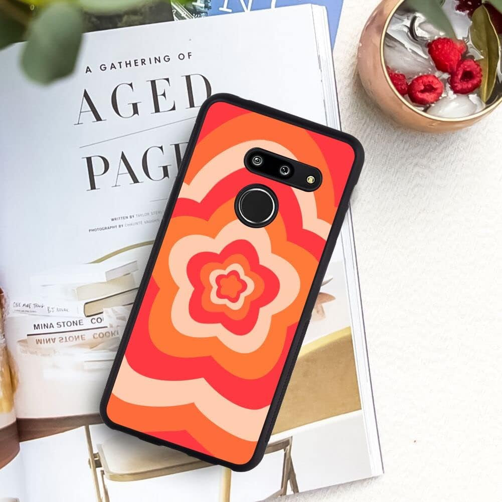 KUAVETO Phone Case for LG G8 Thinq with Flower Tunnels Pattern Impact-Resistant Shock-Proof Suitable for LG G8 Thinq  ZhuoShuangTC   