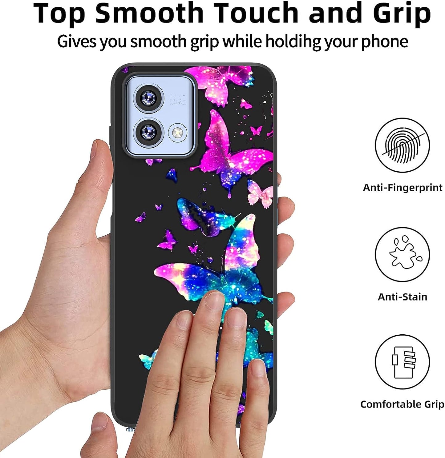 Warmson Case for Moto G Stylus 5G 2023,Motorola Moto G Stylus 5G 2023 Case Full Body Flexible Soft TPU Shock-Absorption Protective Moto G Stylus 5G 2023 Case Galaxy Butterfly Case for Women Girls Men  Warmson   