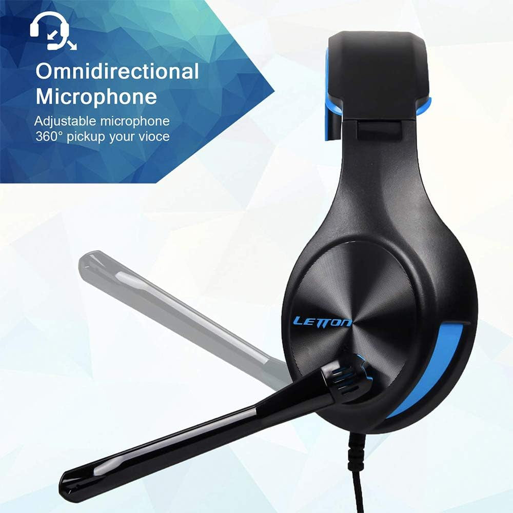 Docooler Gaming Headset Stereo Over-Ear Headphones with Adjustable Microphone for PC Laptop Smart Phone  Docooler   