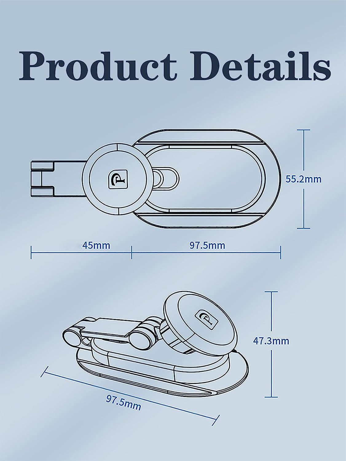 TOKARIGO Magnetic Phone Mount for Laptop and Car [Strong Magnet][Adjustable Extendable Telescopic Arm][360° Free Rotation] Holder Suitable Dashboard Screens Compatible Tesla Model 3/Y/X/S, Black  TOKARIGO   