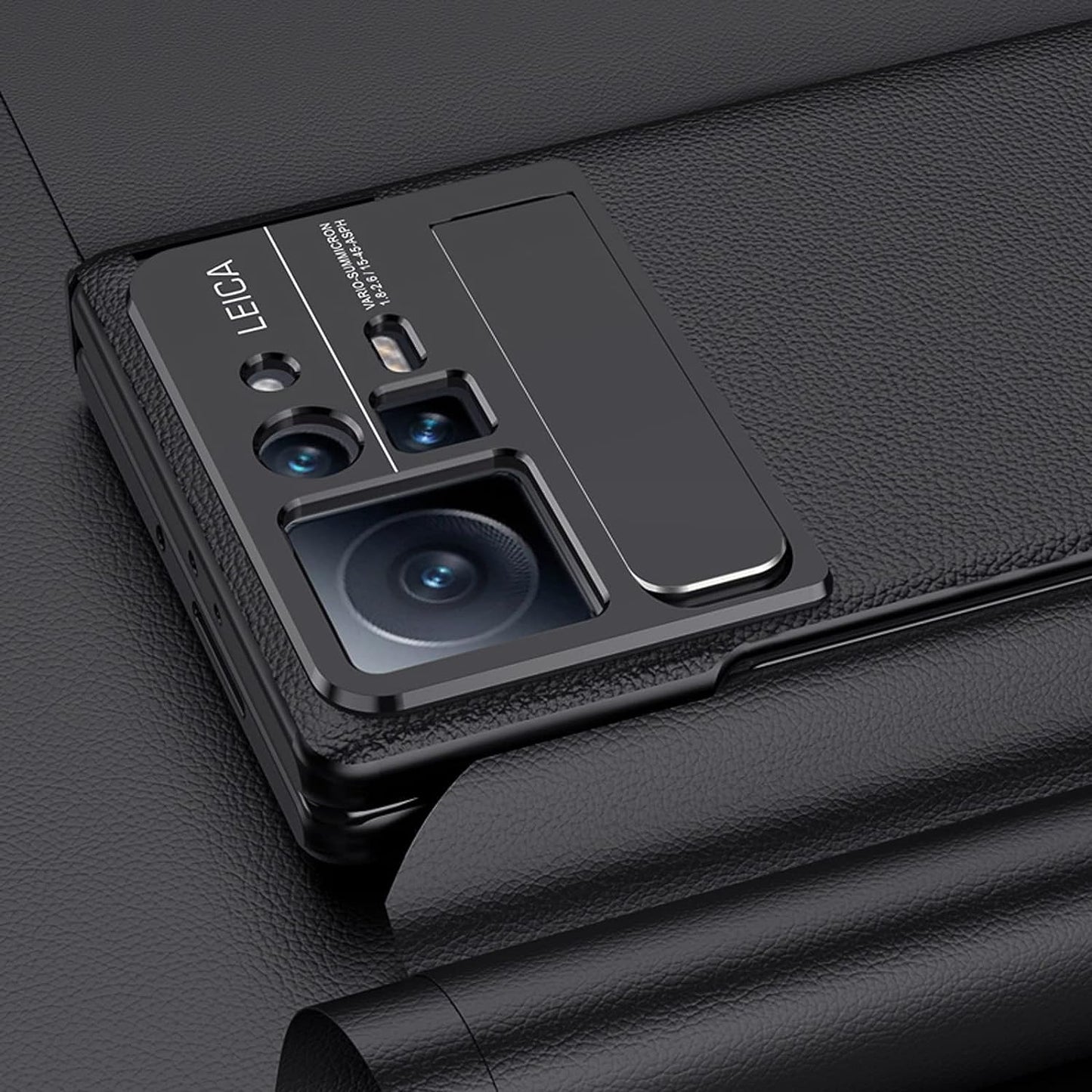 YAGELANG Case for Xiaomi Mix Fold 2, Hinge Protection Premium Real Leather Case with Magnetic Kickstand Screen Protector Camera Protection All-Inclusive PC Shockproof Case,Gold  YAGELANG   