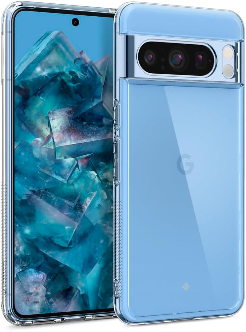 Caseology Capella Crystal Clear Case Compatible with Google Pixel 8 Pro Case 5G [Military Grade Drop Tested](2023) - Crystal Clear  Caseology   