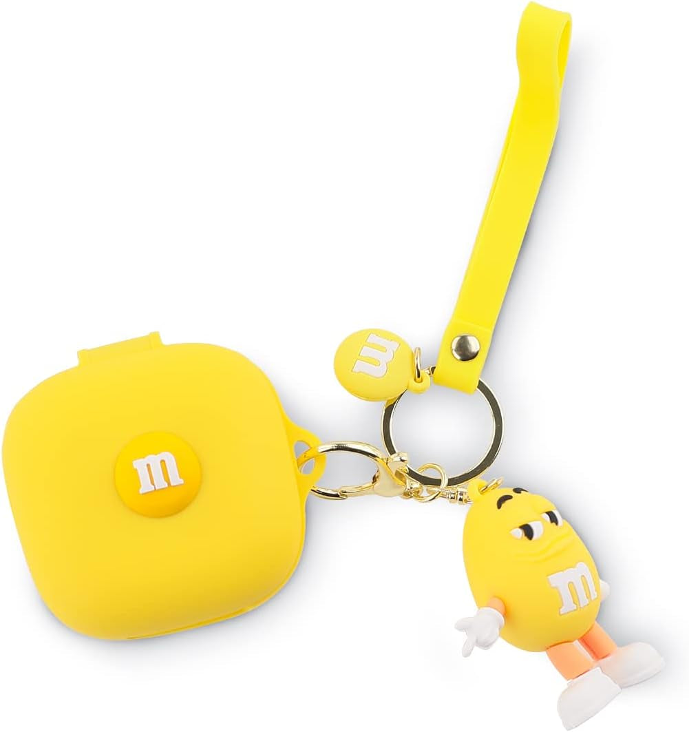 Fit Designed for Beats Fit Pro 2021 New Earbuds, Suublg Beats Fit Pro Cartoon Silicone Headphones Charging Case Cover with Cute Doll Keychain Full Body Anti-Lost Lanyard Protection  Suublg Mbean  