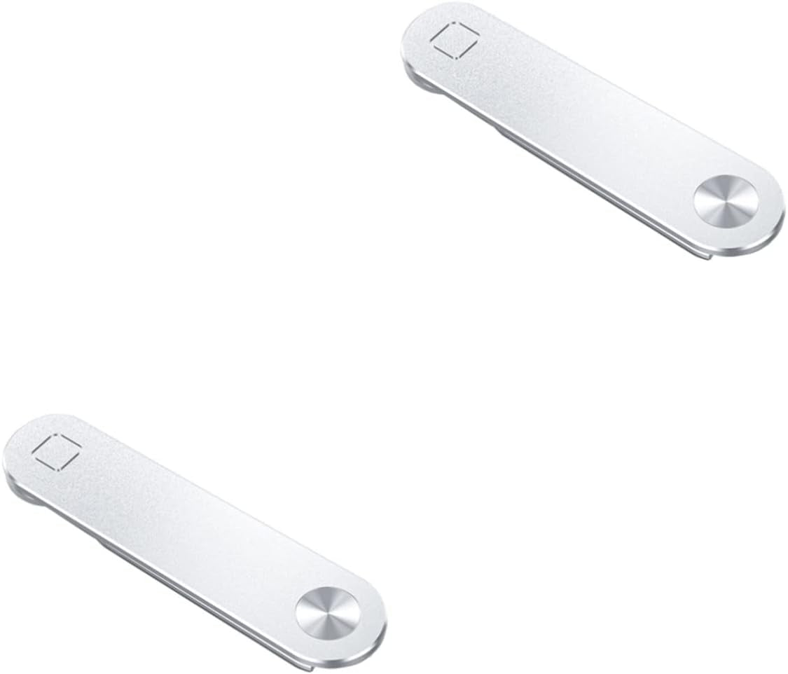 Operitacx 4Pcs Computer Phone Holder PC Stand Cell Phone Stand Holder Smartphone Stand Computer Side Mount Clip Tablet Phone Holder Laptop Side Mount Clip Magnetic Laptop Stand Laptop Holder  Operitacx Silverx2pcs 12X3X0.5CMx2pcs 