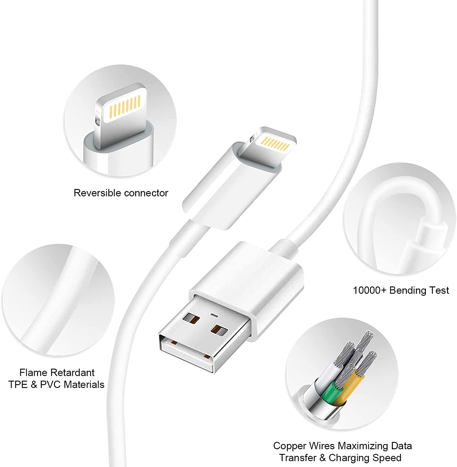 Iphone Charger【Apple Mfi Certified 】[2-Pack] USB Wall Charger Block and 6FT USB Fast Charging Cable Compatible with Iphone 14/14 Pro/14 Pro Max/14 Plus/13/12/11/Mini/Xs/Max/Xr/X/8/7/Se  Shenzhen Century Star Technology Co,. Ltd.   