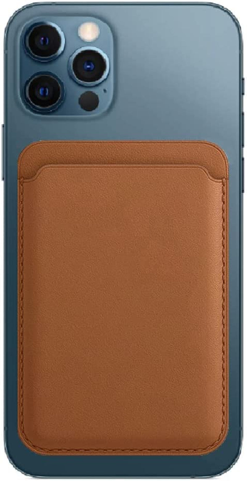 Lacase Magnetic Card Wallet Holder with Magsafe for Iphone 14 / 13 / 12 Series, (Black)…  Lacase Brown  