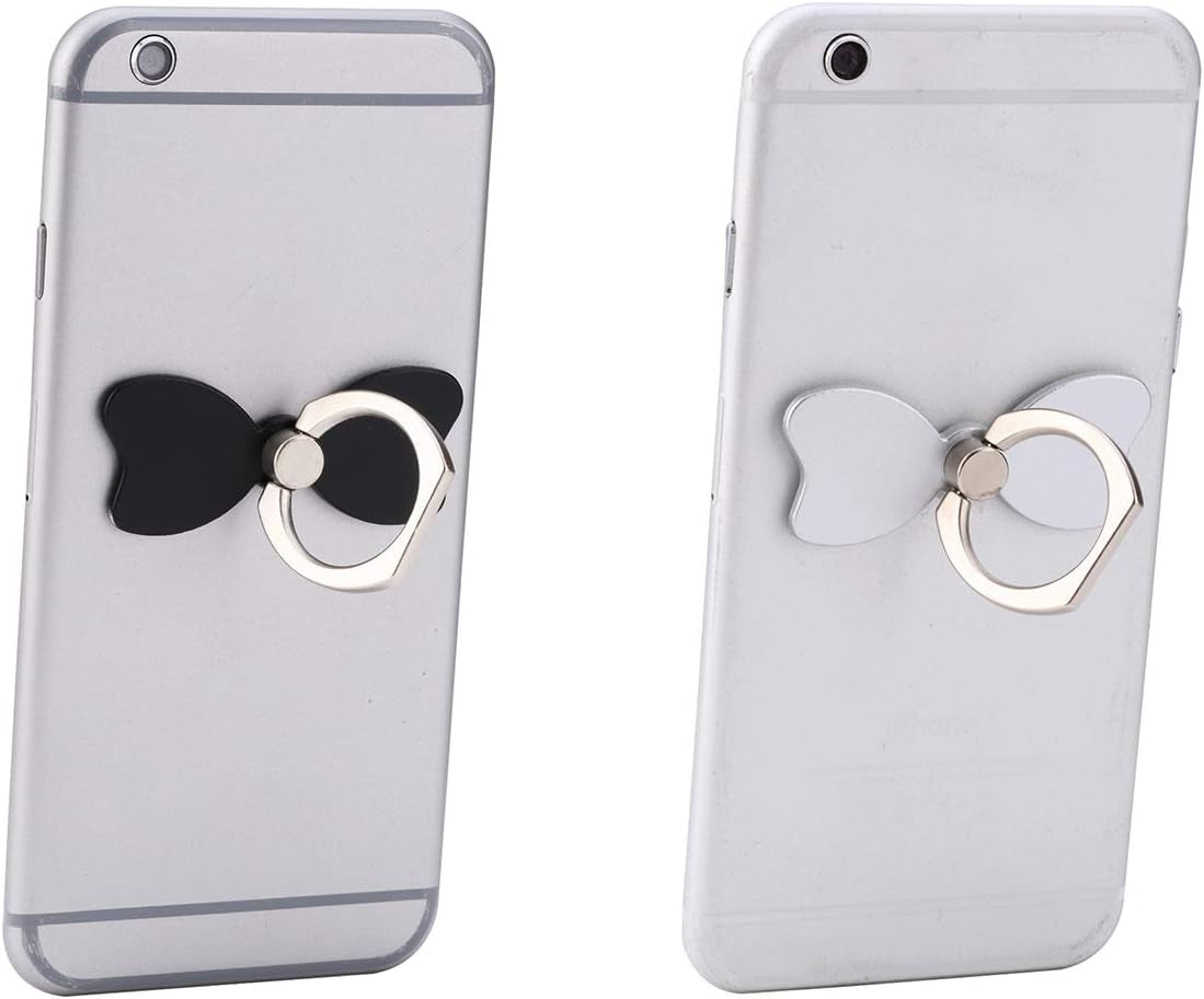 Lenoup 4 Pack Cell Phone Bow Ring Holder,Bowknot Phone Ring Kickstand,360 Rotation Cell Phone Finger Ring Grip for Almost All Phones,Pad  lenoup   