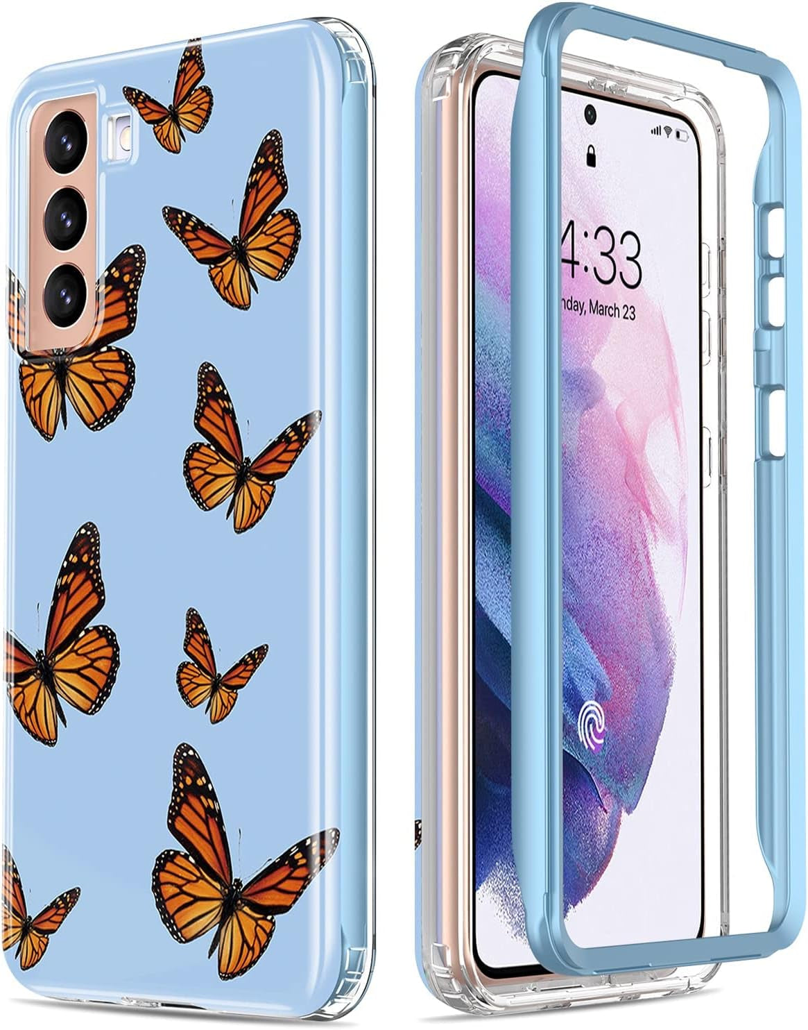 Esdot for Samsung Galaxy S21 plus Case,Military Grade Passing 21Ft Drop Test,Rugged Cover with Fashionable Designs for Women Girls,Protective Phone Case for Galaxy S21 plus 6.7" Colorful Painting  Esdot   