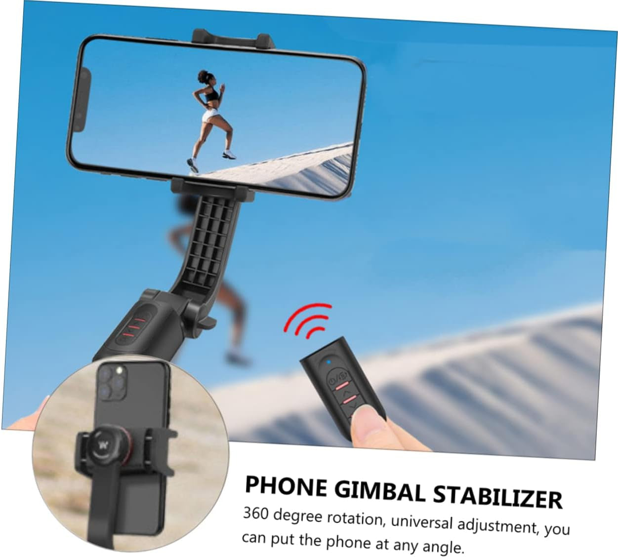 UKCOCO 1 PC Phone Stabilizer Camera Stabilizer Camera Tripods Handheld Tripod Smartphone Stabilizer Handheld Mobile Phone Stand Smartphone Gimbal Stabilizer Tripod for Cellphone Balance  UKCOCO   