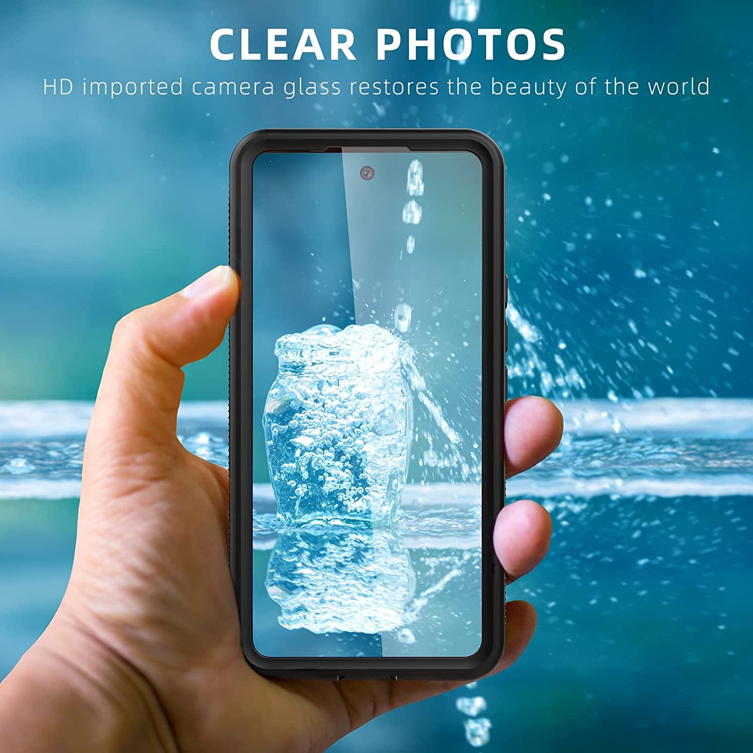 Hllhunkhe for Samsung Galaxy A53 5G Waterproof Case with Built-In Screen Protector - Rugged Full Body Underwater Dustproof Shockproof Drop Proof Protective Cover for Samsung Galaxy A53 5G (Black)  Hllhunkhe   