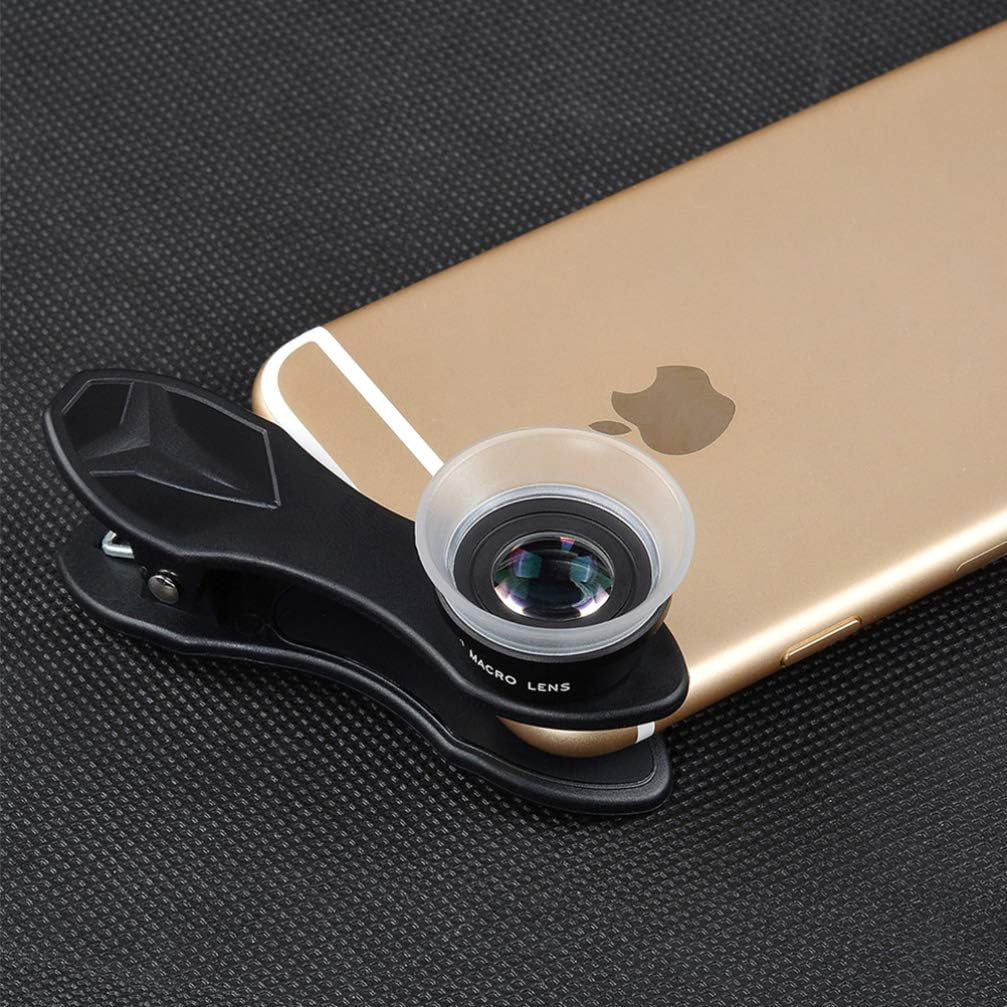 Hemobllo Phones Telephoto Lens Phone Camera Lens 12/24X Macro Lens Telephoto Zoom Wide Angle Lens Clip on Mobile Phone Lens for Smartphone Smart Phone Smart Phone Smart Phone  Hemobllo   