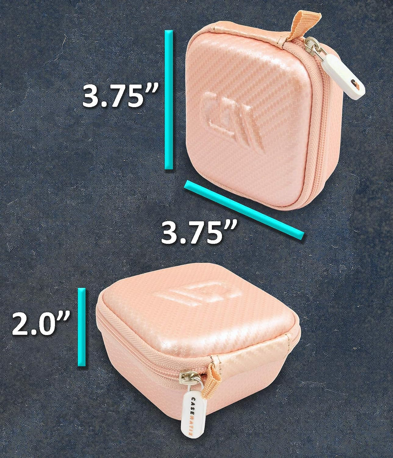 CASEMATIX Travel Case Compatible with Beats Powerbeats Pro Wireless Earbuds - Rose Gold Case Only  CASEMATIX   