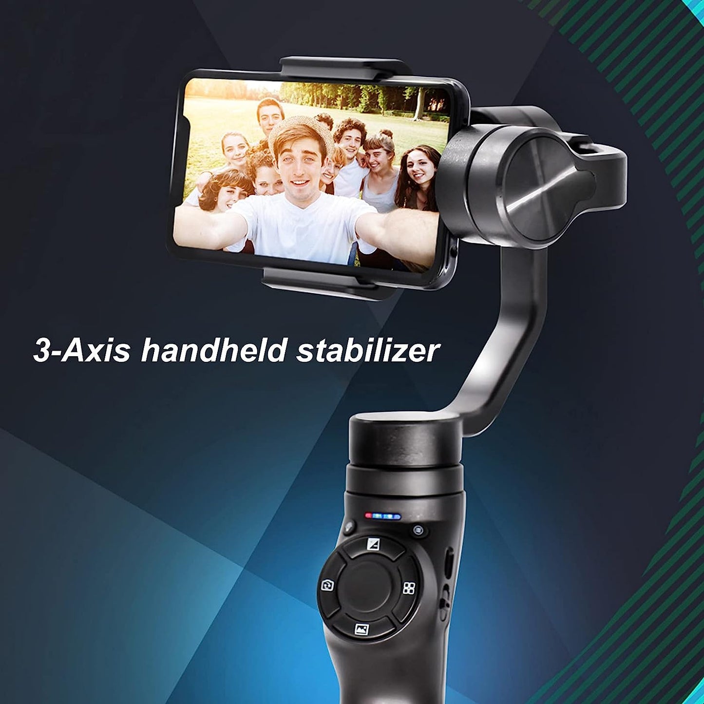3 Axis Gimbal Stabilizer for Smartphones Phone Gimbal, Various Professional Shooting Functions for Vlog Youtuber Web Live Broadcast, Capturing Objects, Mobile Phone Handheld Gimbals  Dpofirs   