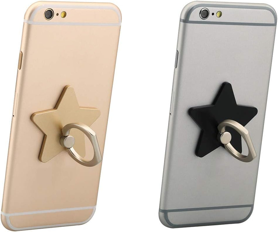 Lenoup Z179 (4 Pcs) Cell Phone Holder,Star Phone Ring Kickstand,Universal 360 Rotation Cell Phone Finger Ring Grip for Almost All Phones/Pad(4 Color Star)  lenoup   