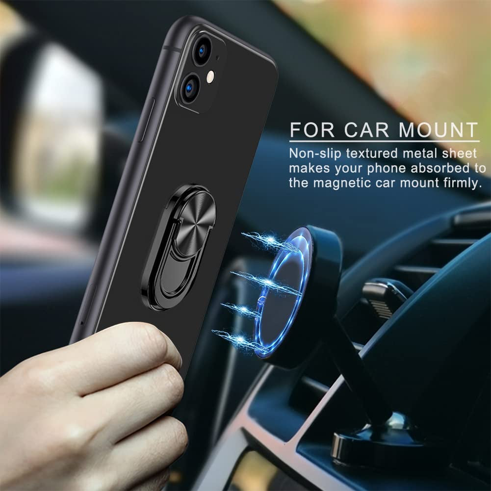 COOLQO Detachable Phone Ring Holder Stand for Wireless Charging and Magnetic Car Mount, 360 Degree Rotation Cell Phone Finger Grip Kickstand, Light Metal, Compatible with Iphone Samsung Smartphones  COOLQO   