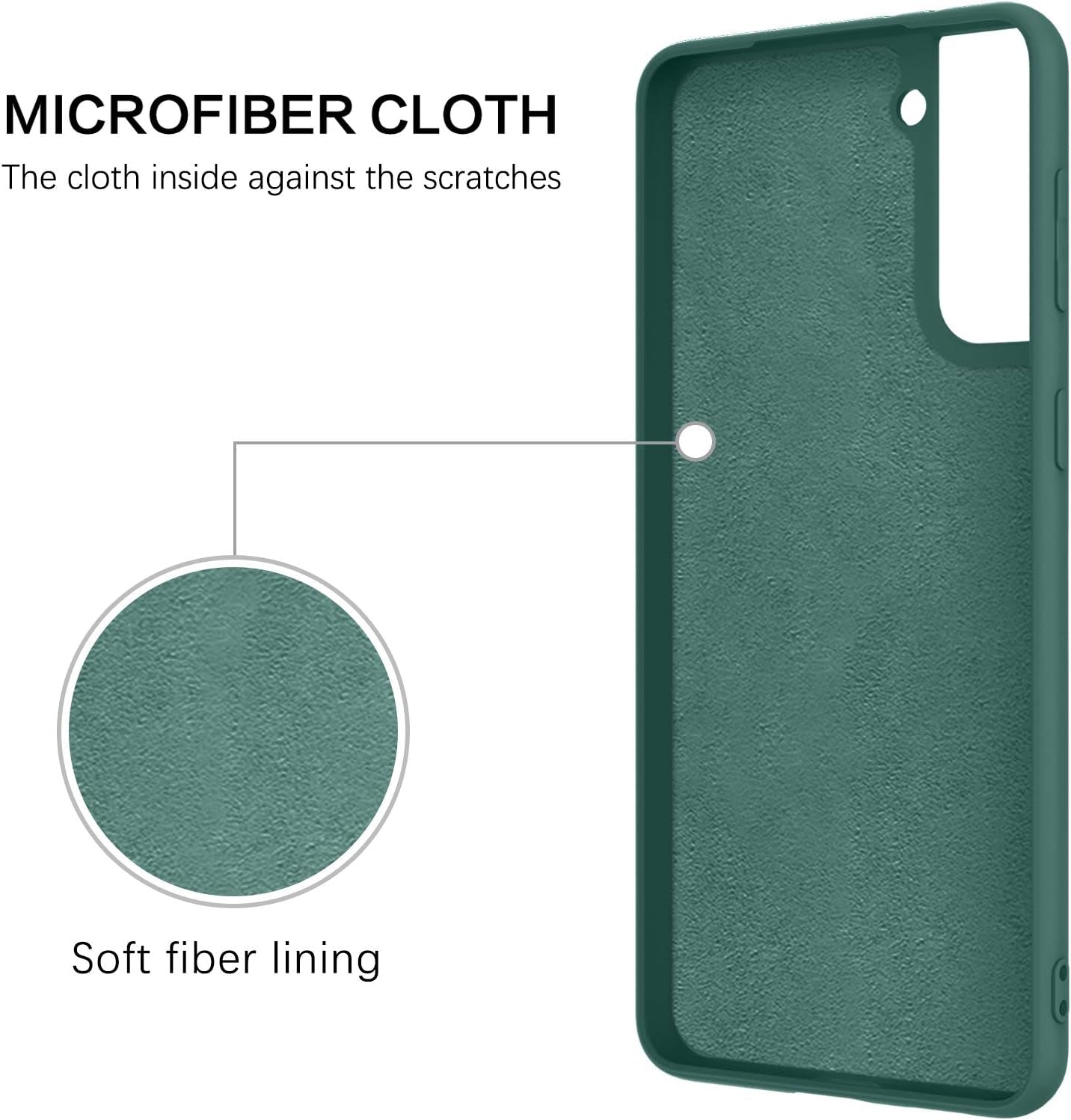 BENTOBEN Compatible with Samsung Galaxy S21 plus Case, Slim Silicone Soft Rubber with 360° Ring Holder Kickstand Car Mount Supported Protective Cases for Samsung Galaxy S21+ plus 6.7", Midnight Green  BENTOBEN   