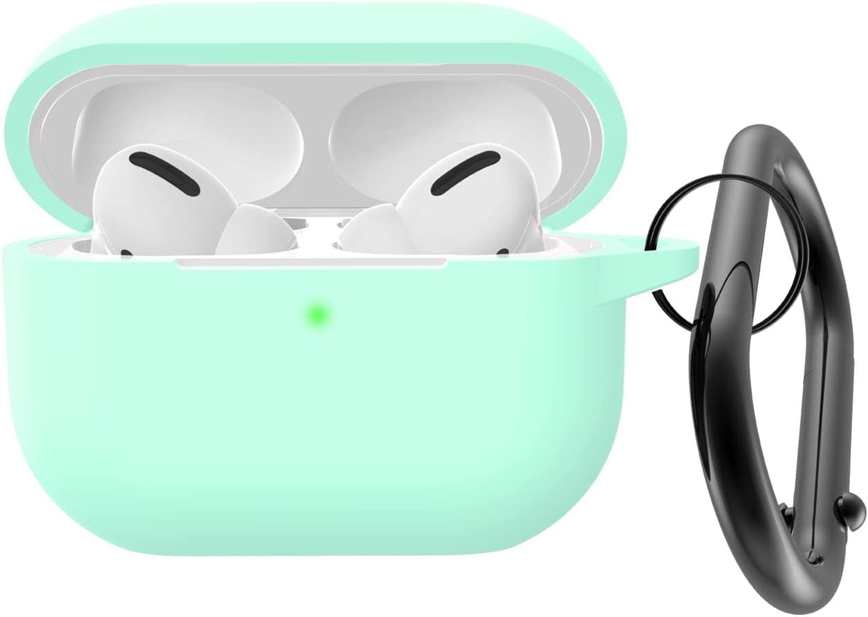 AGAOSH for Airpods Pro 2Nd Generation Case Cover with Keychain,Soft Silicone Skin Cover Protective Case for New Apple Airpods Pro Gen 2 Case 2022 Charging Case for Women Men Girl [Front LED Visible]  AGAOSH Mint Green  