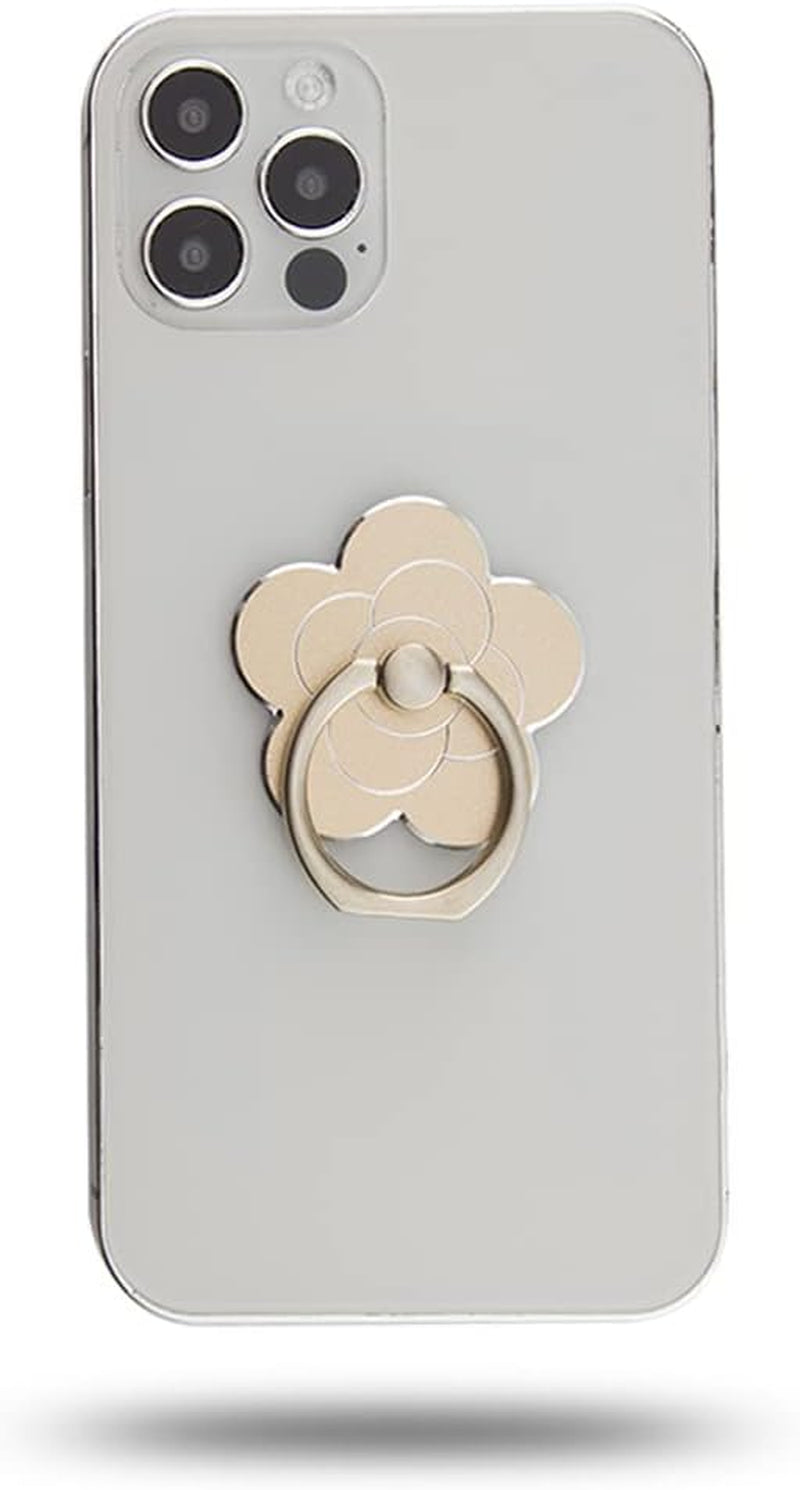 Flower Metal Cell Phone Ring Holder for Hand, Zinc Alloy Phone Back Ring Grip for Finger(Gold)  SUNURS   