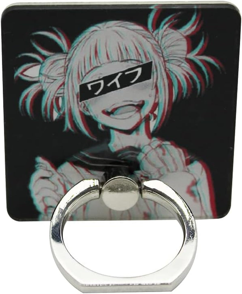 YANGHUOHUO, My Hero Academia Toga Himiko the Villain Waifu Phone Ring Holder Stand Japanese Anime 360 Degree Rotating Ring Grip Mounts anti Drop Finger Holder Cradles for Cellphone Tablets  YANGHUOHUO   