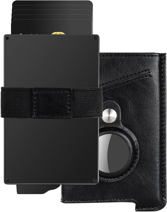 Blsoatee Minimalist Wallet for Men, Slim Wallet with Airtag Holder, Slim Credit Card Holder RFID Pop up Wallets, Airtag Wallet Holder Smart Slide Card Pop up Wallets with Gift Box  Blsoatee   