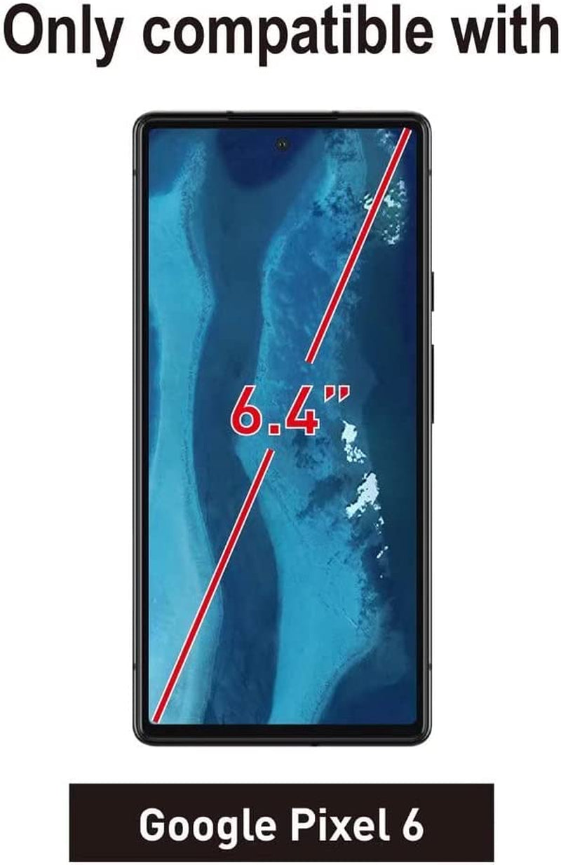 [Fingerprint Compatible][2 Pack] Tempered Glass for Google Pixel 6 Screen Protector[2021], with [Alignment] Designed for Pixel 6, Anti-Fingerprint, Anti-Scratch, No-Bubble, Case Friendly  Better Future Glass   
