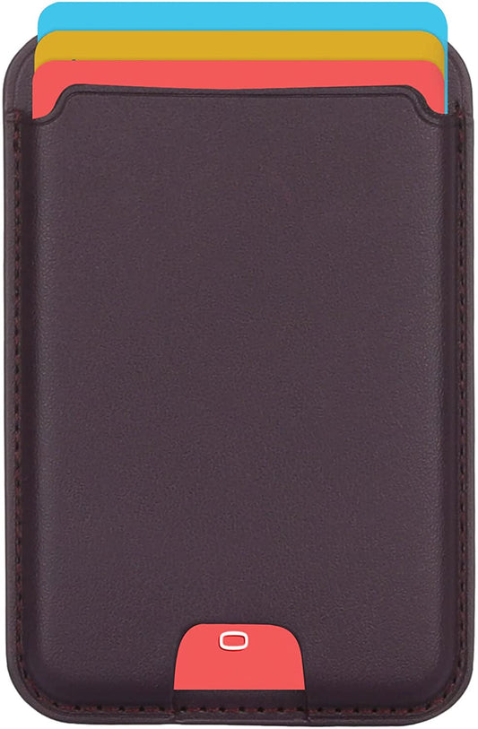 Magnetic Wallet Card Holder with Magsafe Compatible for Iphone 14/14 Plus/14 Pro/14 Pro Max, Iphone 13 Pro Max/13 Pro/13/13 Mini, Iphone 12/12 Pro/12 Pro Max, RFID Card Holder Wallet, Deep Purple  Doter   