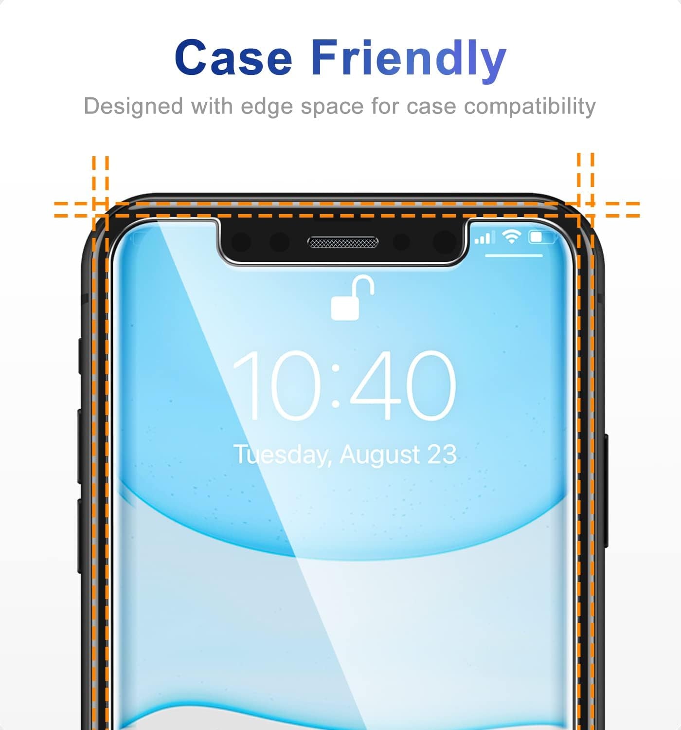 CANSHN 3 Pack Screen Protector for Iphone 11 [6.1 Inch] + 3 Pack Tempered Glass Camera Lens Protector with Easy Installation Frame, Anti-Scratch, Case Friendly, 9H Hardness, HD Clear Film [6 Pack]  CANSHN   