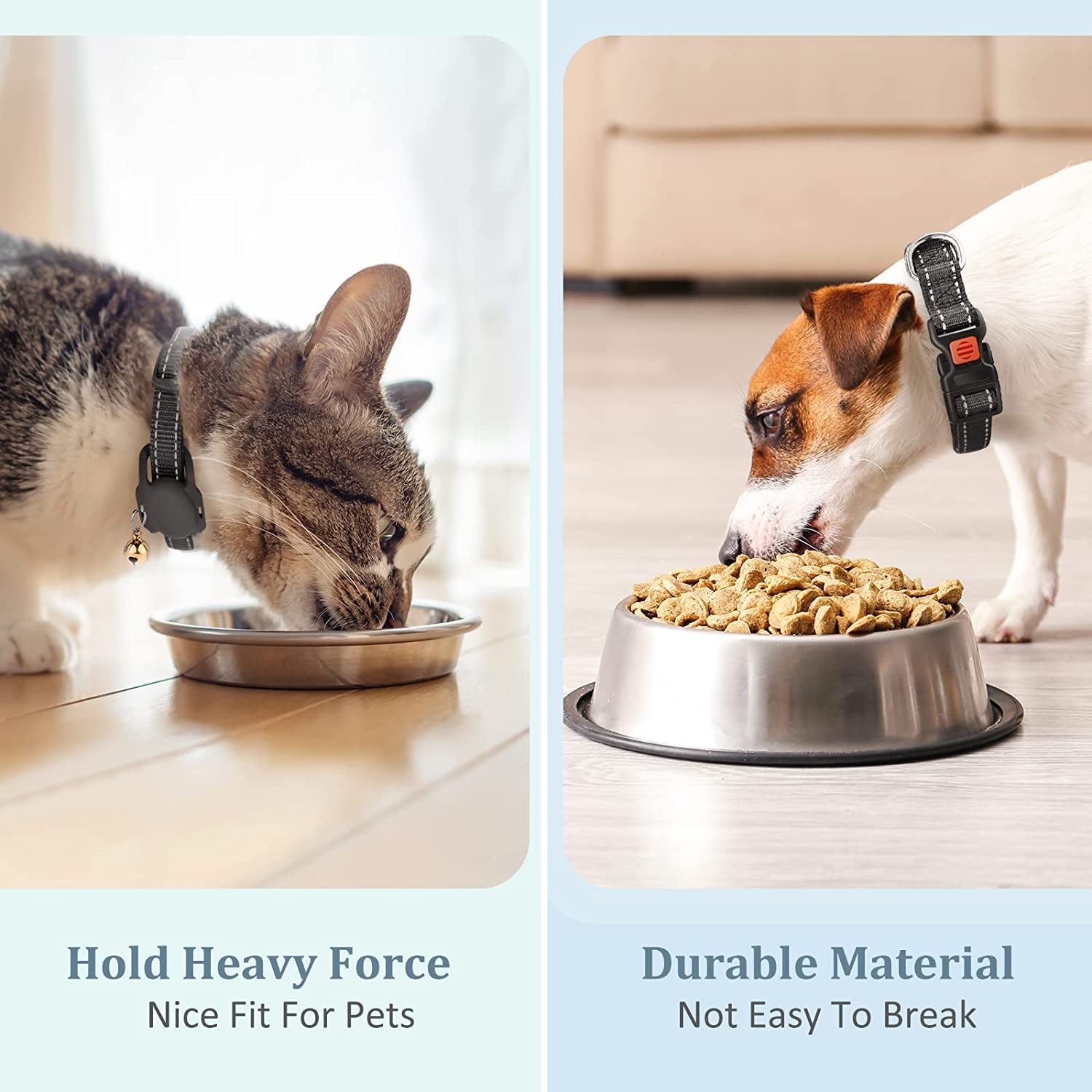 Modopet Airtag Dog Collar Holder Compatible with Apple Airtag GPS, with Adjustable Dog Collar for Small Medium Dogs, 2 Pack Airtag Protective Case  ModoPet   