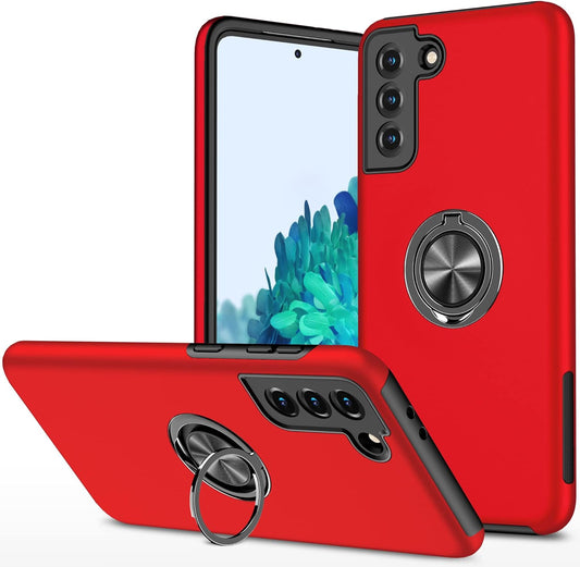 Galaxy S22 plus Case for Samsung Galaxy S22 plus Case Military Grade Shockproof Built-In Ring Holder Kickstand Car Mount Armor Heavy Duty Protective Case for Galaxy S22+ plus Phone Case (Red)  Dionsibei   