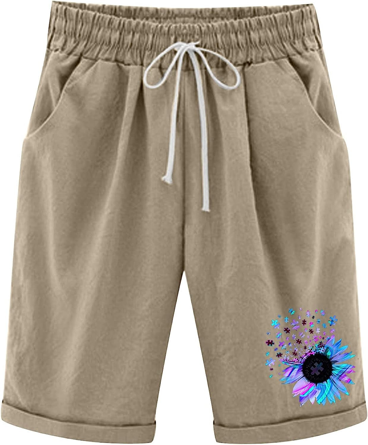HSSDH Shorts for Women Beach, Women'S Casual Shorts Quick Dry Lightweight Summer Travel Beach Shorts for Women  HSSDH   