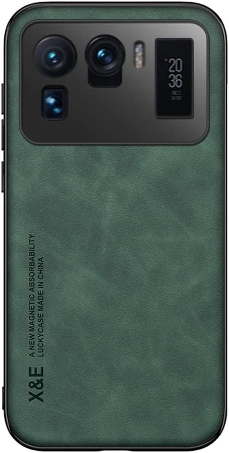 Kepuch Mowen Case Cover Bumper Built-In Metal Plate for Xiaomi 11 Ultra - Black  Kepuch Silklike-Green  