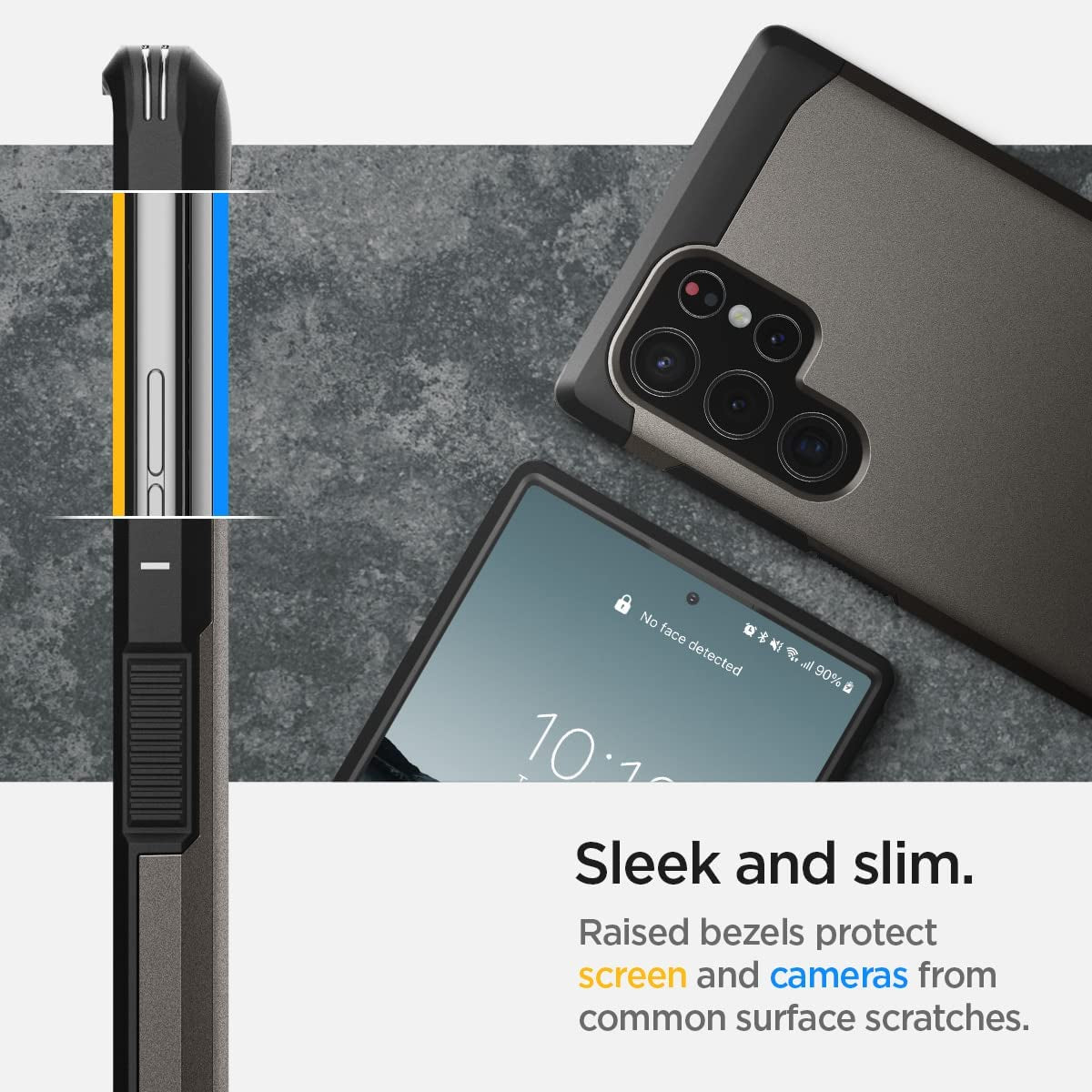 Spigen Tough Armor Designed for Galaxy S22 Ultra Case (2022) - Gunmetal  Spigen   