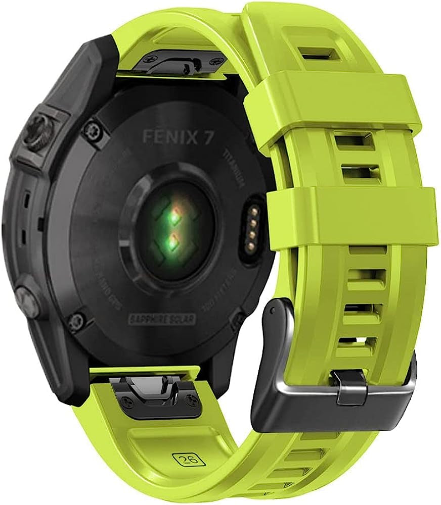 EGSDSE Band for Garmin Fenix 7X 7 6 6X Pro 5 5X Plus/Coros VERTIX Smart Watch 26 22Mm Silicone Straps Breathable Watchband for VERTIX2  EGSDSE F 26mm 