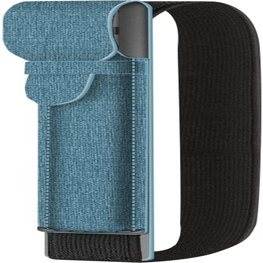 Fintie Pencil Holder with USB Adapter Pocket for Apple Pencil (1St and 2Nd Generation), Premium Elastic Vegan Leather Sleeve Pouch Compatible with Ipad Case, Black  Fintie Ocean Blue  