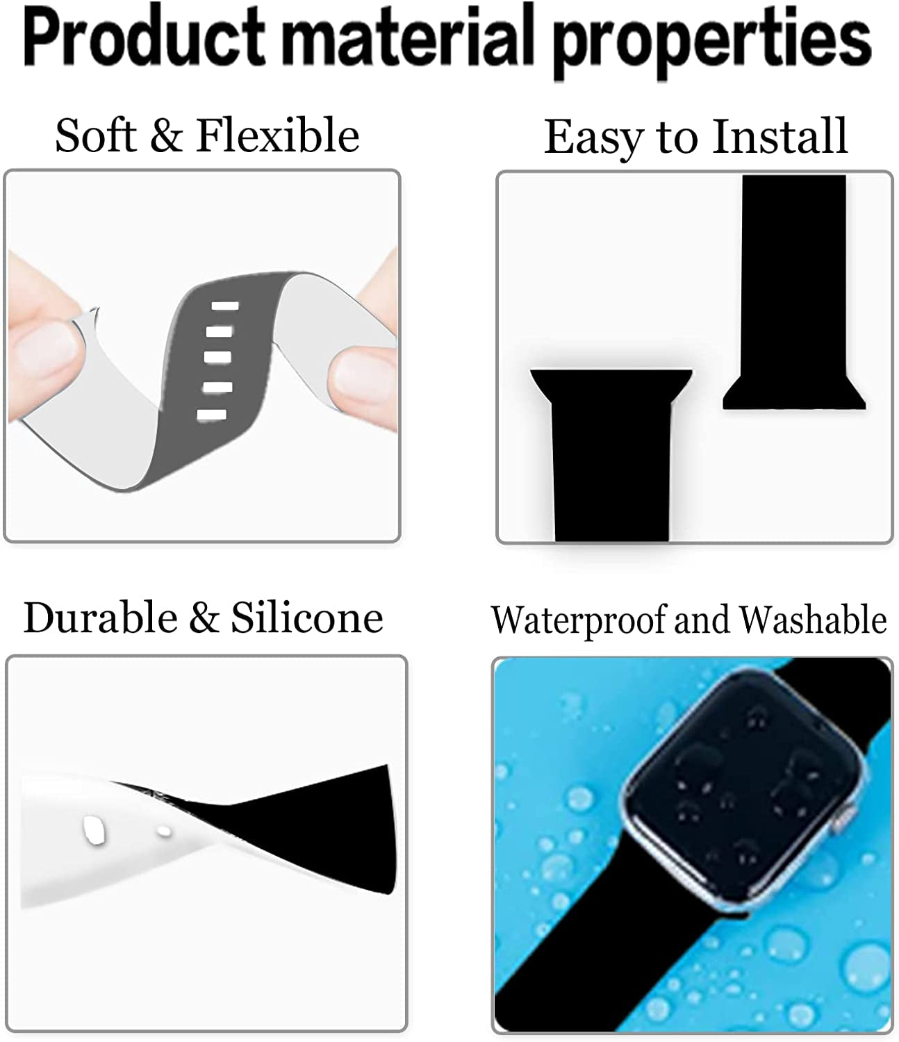 Butterfly Gifts Marble Decorations Wristband Straps for Apple Watch Band 38Mm/40Mm/41Mm/42Mm/44Mm/45Mm Soft Silicone Animal Watch Band Strap for Apple Smart Watch Series 7 6 5 4 3 2 1 SE.  DGDGDG   