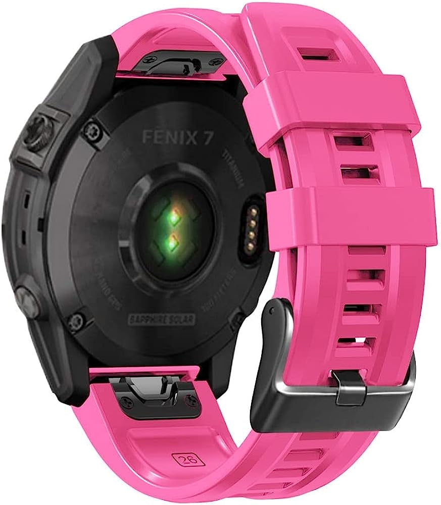 EGSDSE Band for Garmin Fenix 7X 7 6 6X Pro 5 5X Plus/Coros VERTIX Smart Watch 26 22Mm Silicone Straps Breathable Watchband for VERTIX2  EGSDSE J 26mm 