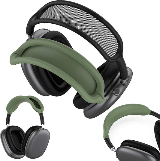 Fitturn Headband Cushion Cover Case Compatible with Apple Airpods Max Wireless Headphone,Washable Soft Durable Silicone Dustproof Easy to Install DIY No Tool Needed for Airpods Max Accessories(Green)  FitTurn   