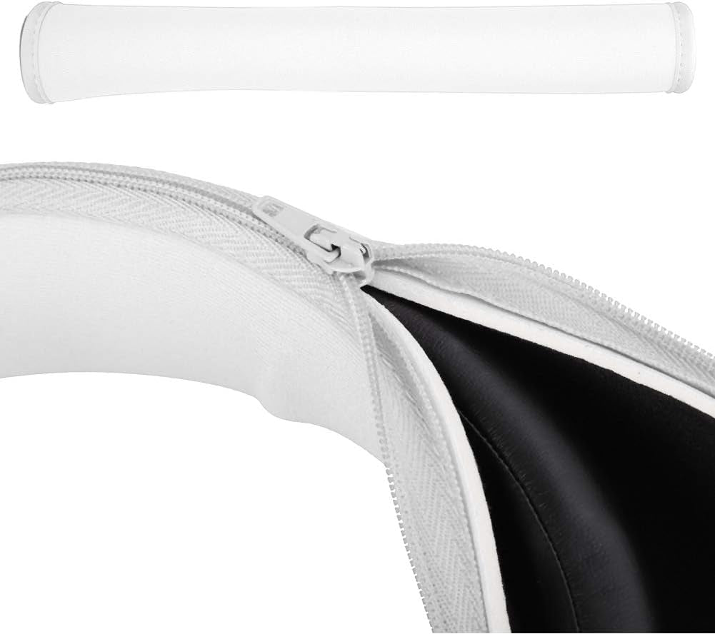 Replacement Headband Cushion Portable Original Quality Headset Headband Pad Cover Care Headphone Beam Anti-Slip Flexible Soft and Comfortable, Suitable for Iron Triangle M50(White)  Zopsc   