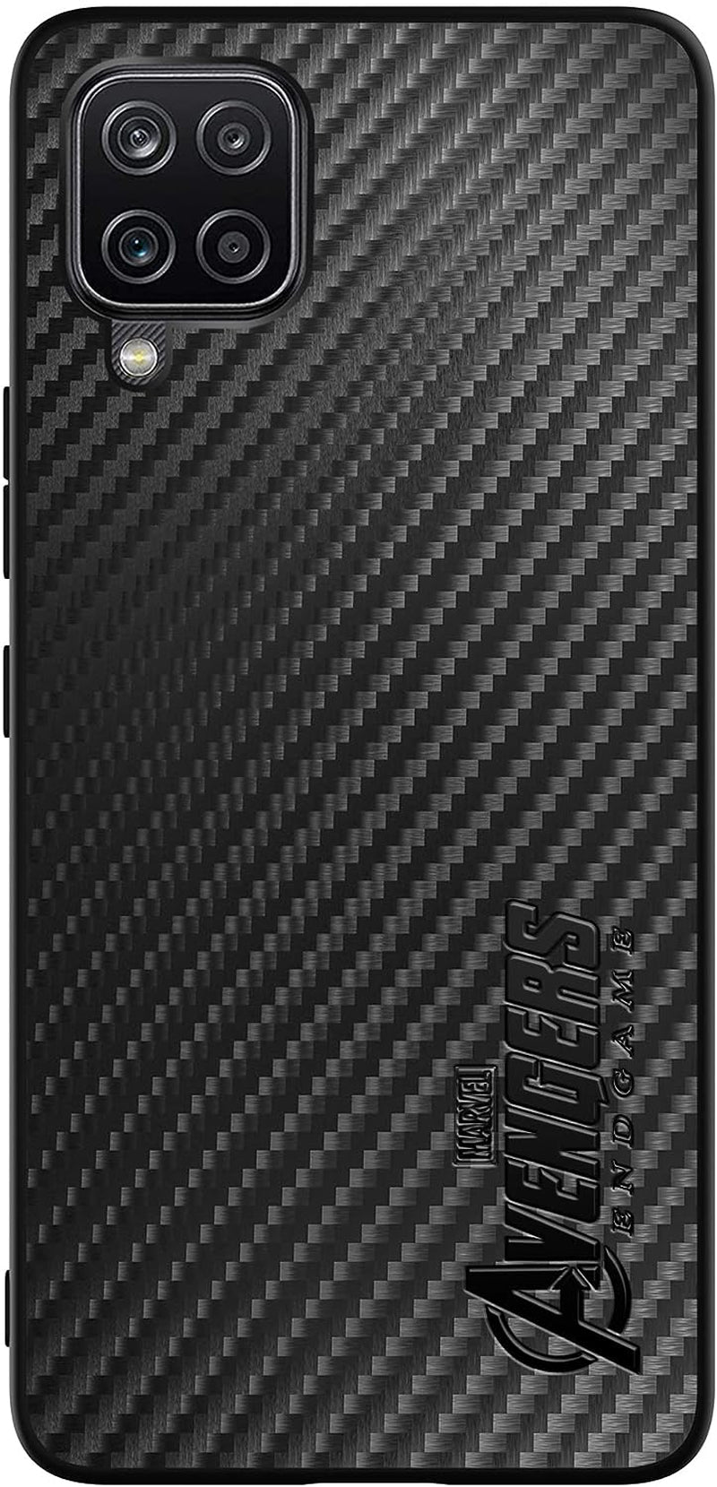 IRON SPIDER Case for Galaxy A12, with Marvel Character Samsung A12 Leather Case, A-BLACK  IRON SPIDER   