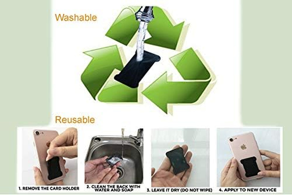 WUOJI - Finger Strap Phone Holder - Ultra Thin Anti-Slip Universal Cell Phone Grips Band Holder for Back of Phone - 2Pack(Gray)  WUOJI   