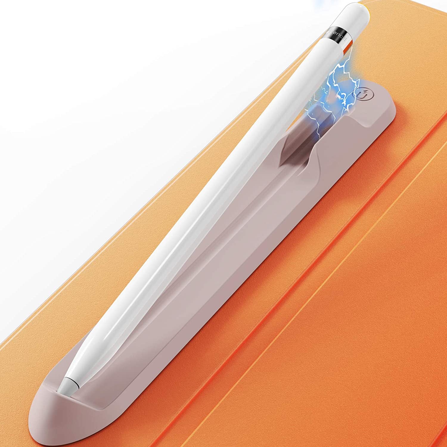 Ahastyle Removable Ipencil Holder [Magnetic Attach] Strong Adhesive Holder Sticker Silicone for Apple Pencil 1St & 2Nd Generation (Black)  AHASTYLE Pink  