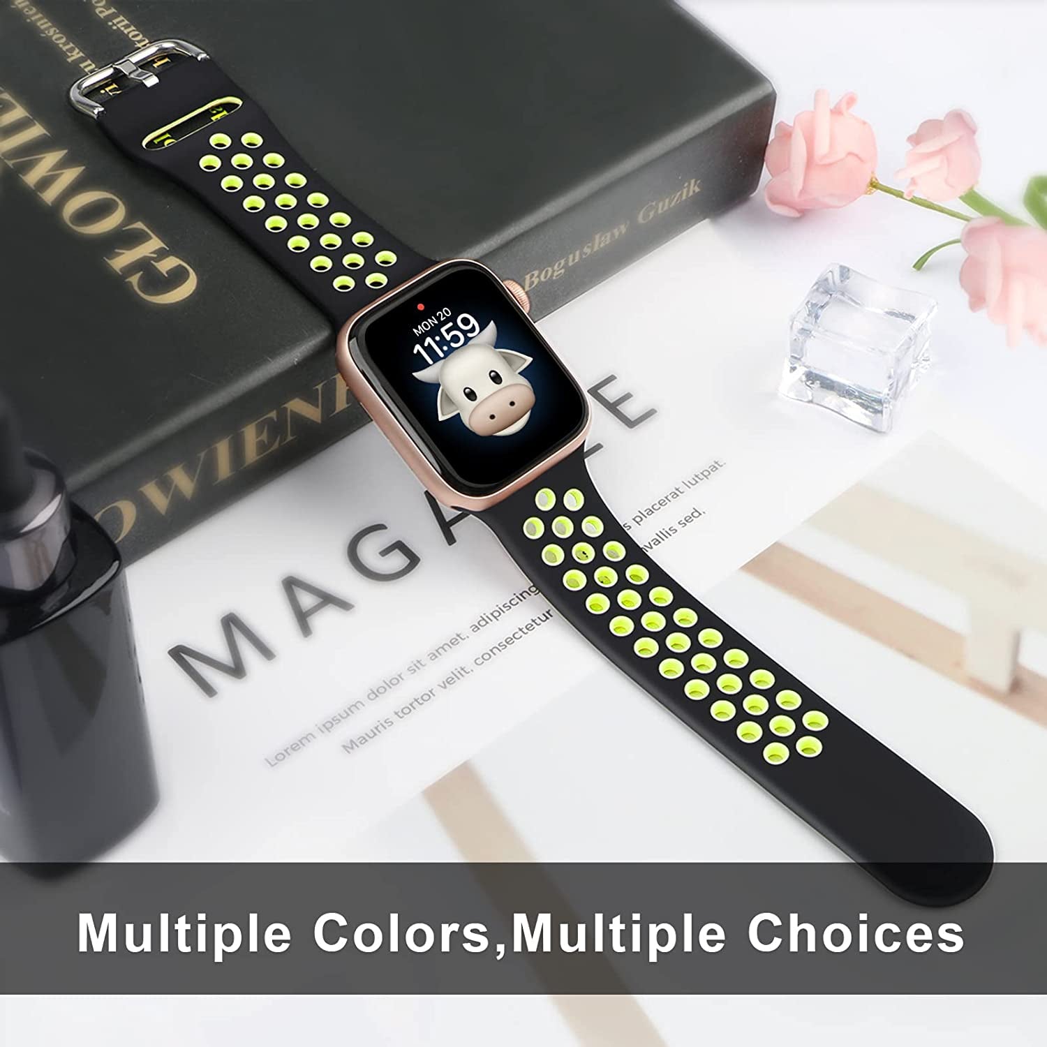 Blackpro for Kids Apple Watch Band, Waterproof Silicone Strap for Boys Girls, Compatible with Apple Watch Series 7/6/5/4/3/2/1/SE 38Mm 40Mm 41Mm & 42Mm 44Mm 45Mm  BlackPro   