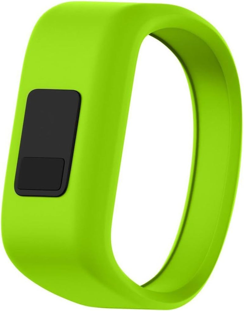 QGHXO Band for Garmin Vivofit Jr/Vivofit Jr. 2, Soft Silicone Replacement Watch Band Strap for Garmin Vivofit Jr/Vivofit Jr. 2 Activity Tracker, Small, Large  QGHXO Lime Large: 6.6" 