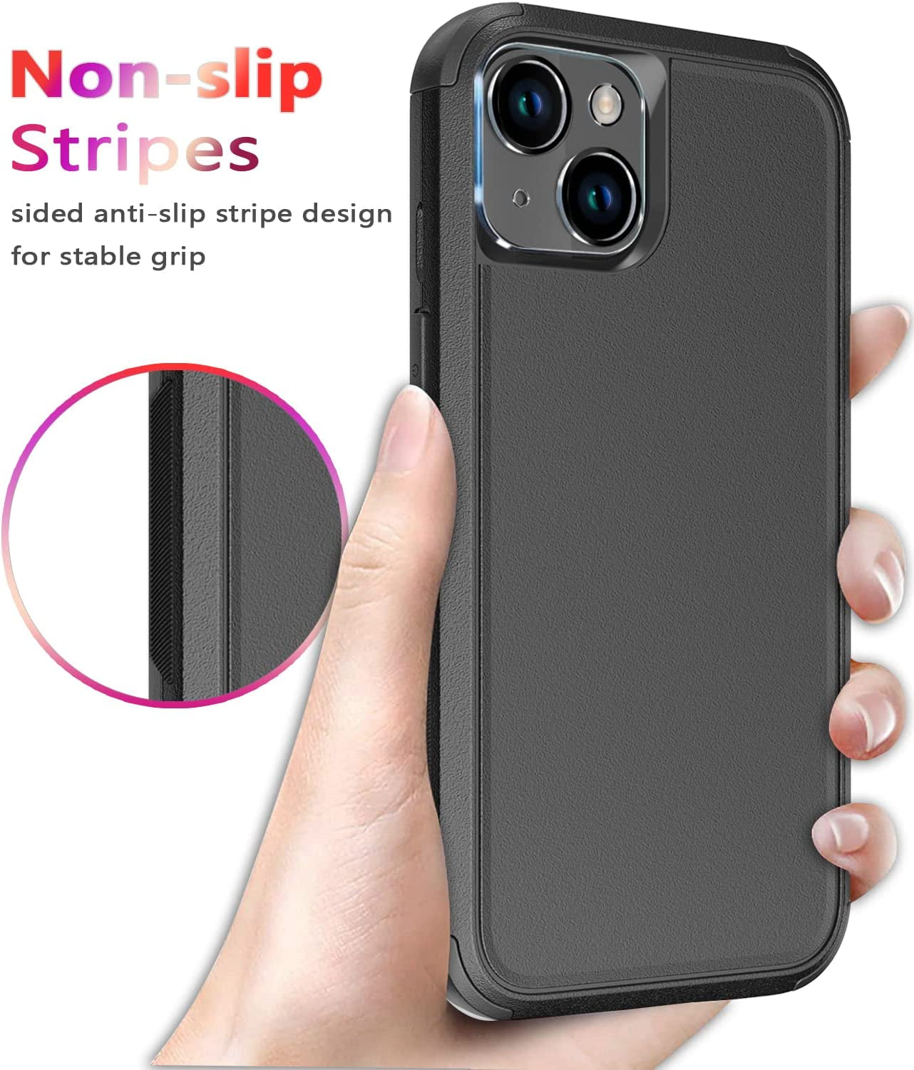 Diverbox for Iphone 14 Case [Shockproof] [Dropproof] [Tempered Glass Screen + Camera Lens Protector],Heavy Duty Protection Phone Case Cover for Apple Iphone 14 (Black)  DiverBox   