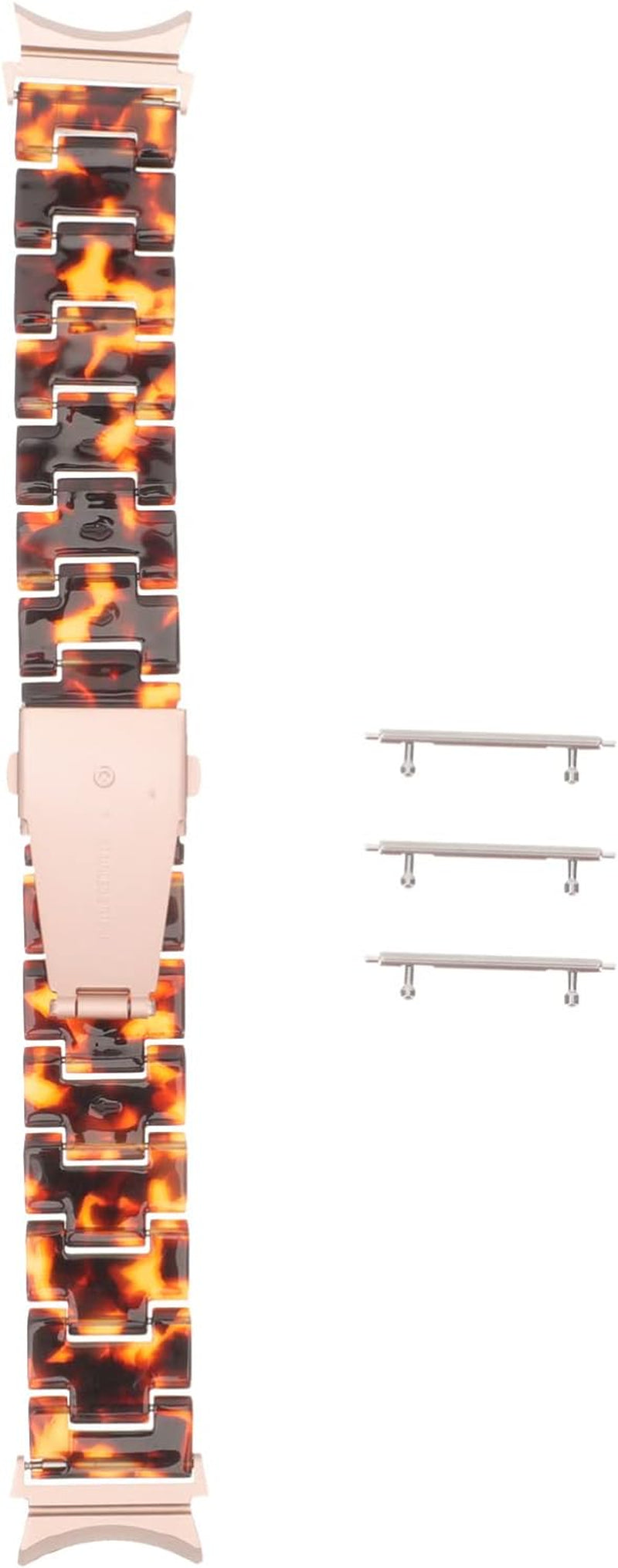 Sosoport Stainless Steel Watch Band Seamless Watch Belt Stainless Watchband Anti- Slip Watch Band Compatible for Watch4  Sosoport Leopard  