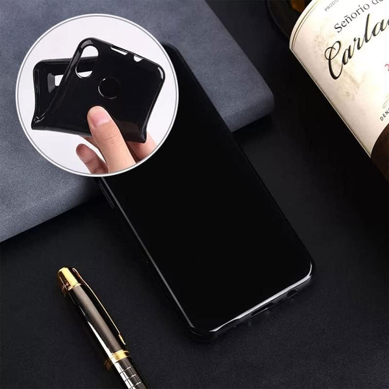 WIMSPEED Shockproof Phone Case for Sony Xperia 5 V (6.1") + 2 Pack Tempered Glass Protective Film, Slim Soft Silicone Shell anti Scratch TPU Cover for Sony Xperia 5 V - Black  WIMSPEED   