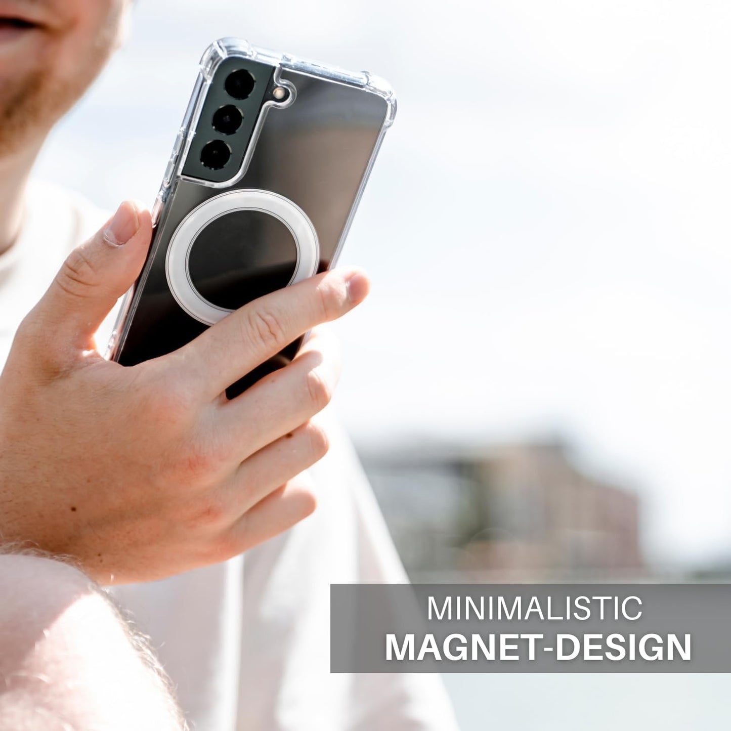 Jprotect Magnetic Case for Samsung Galaxy S22 plus for Magsafe Case/Shockproof Samsung S22 plus Case for Magsafe Transparent/Clear Phone Case Funda Para Samsung Galaxy S22 plus Case Magnetic  JProtect   