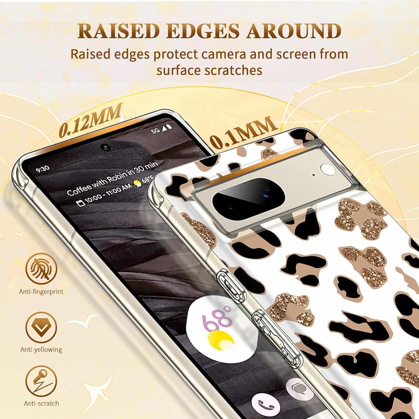 Compatible for Google Pixel 7A Case Silicone Clear TPU Cute Leopard Rose Flower Pattern Cartoons Design Ultra Thin Anti-Scratches Cases Shockproof Bumper Cover Case for Google Pixel 7A 5G (A-Leopard)  Gxmeuie   