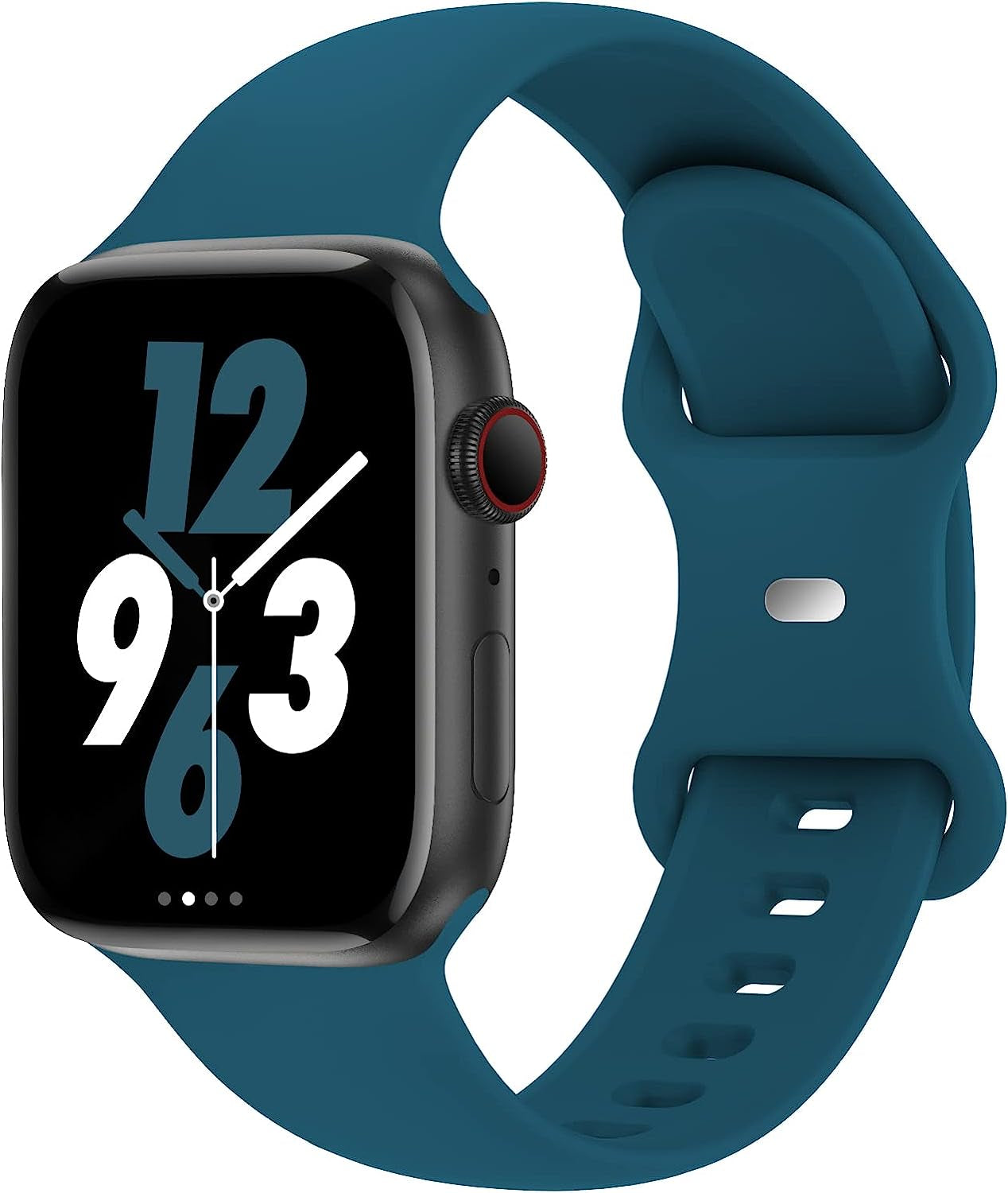 Acrbiutu Bands Compatible with Apple Watch 38Mm 40Mm 41Mm 42Mm 44Mm 45Mm 49Mm, Replacement Soft Silicone Sport Accessory Strap Wristbands for Iwatch Series Ultra 8/7/6/5/4/3/2/1 SE Women Men  Acrbiutu B,Mallard Green 42/44/45/49mm M/L 