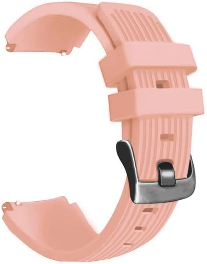 KOSSMA 22Mm Straps for Garmin Active/Venu 2/ Vivoactive 4 /Venu2 Silicone Replacement Wristband for Forerunner 745 Watch Band  KOSSMA Pink 22mm 